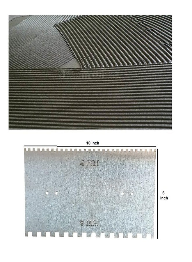 MD Style مجرفة معدنية ذات شق على طراز MD لتثبيت البلاط والجرانيت والرخام 4-8 مم (6 × 10 بوصة) - Image 4